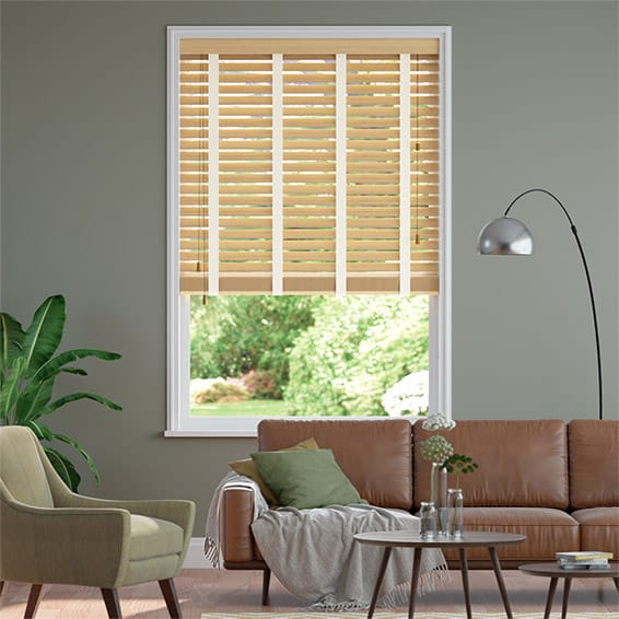 Rèm gỗ phong thủy – loại gỗ tùng trắng Gracehome Mã MSJ183